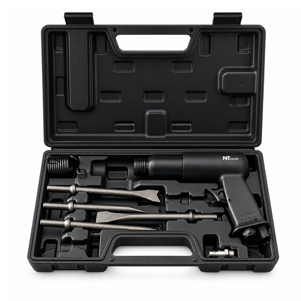 NT TOOLS Havalı Darbeli Keski Kalafat Çekici Seti 190 mm 9 Parça
