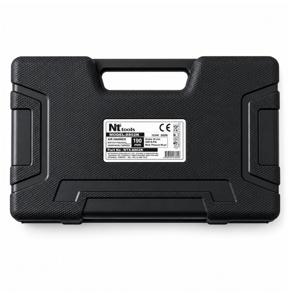 NT TOOLS Havalı Darbeli Keski Kalafat Çekici Seti 190 mm 9 Parça