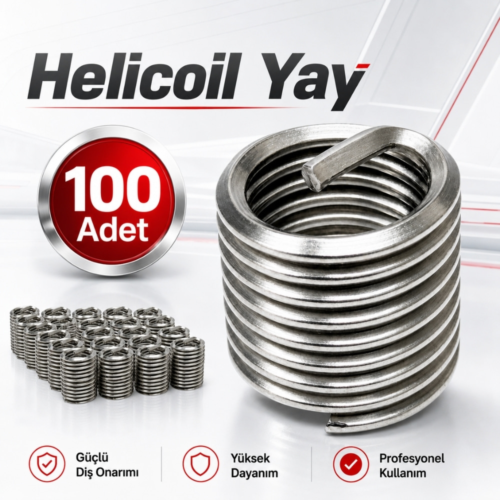 OMEGA Helicoil Yay M6 x 1.0 - 1D 100 Adet