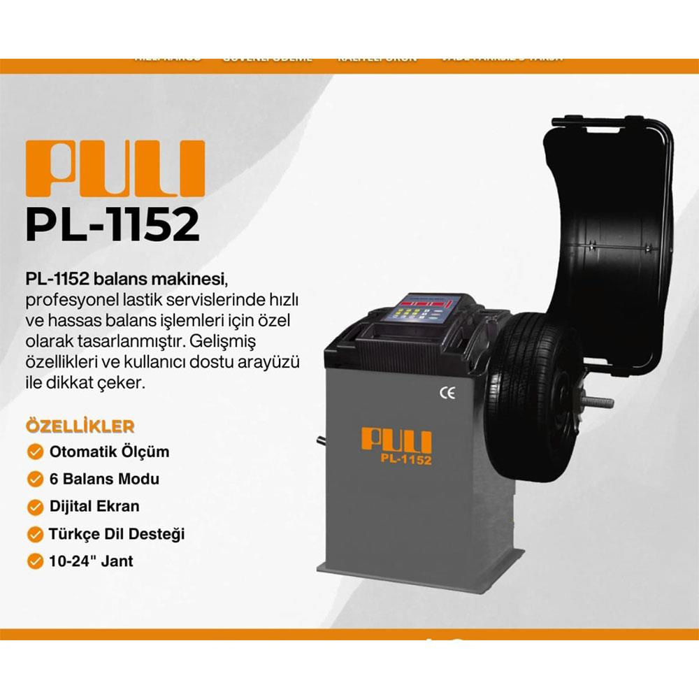 PULI PL-1152 Sabit Lastik Balans Makinesi 220V