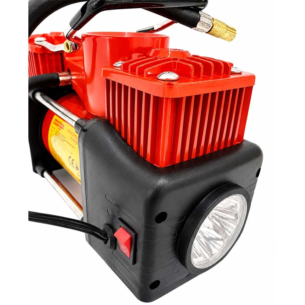 RICO Çift Pistonlu Pro Araç Lastik Şişirme Kompresörü 12 V 150 Psi