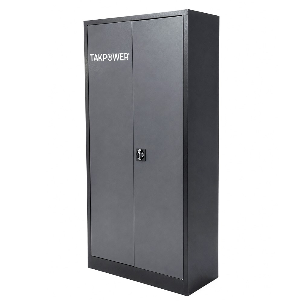 TAKPOWER 2 Kapaklı Metal Dolap - 198 lik Dosya Dolabı Antrasit Gri