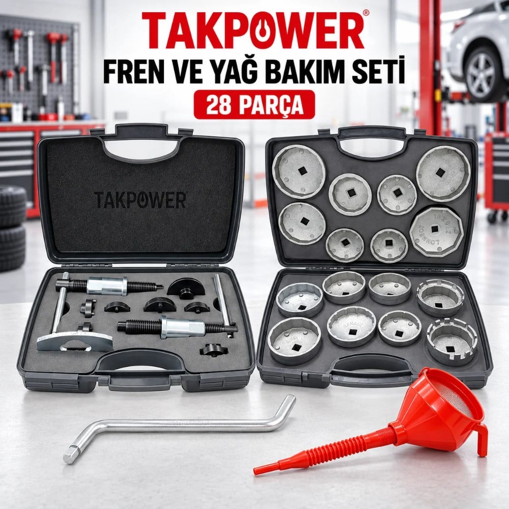 TAKPOWER Fren ve Yağ Bakım Seti 28 Parça