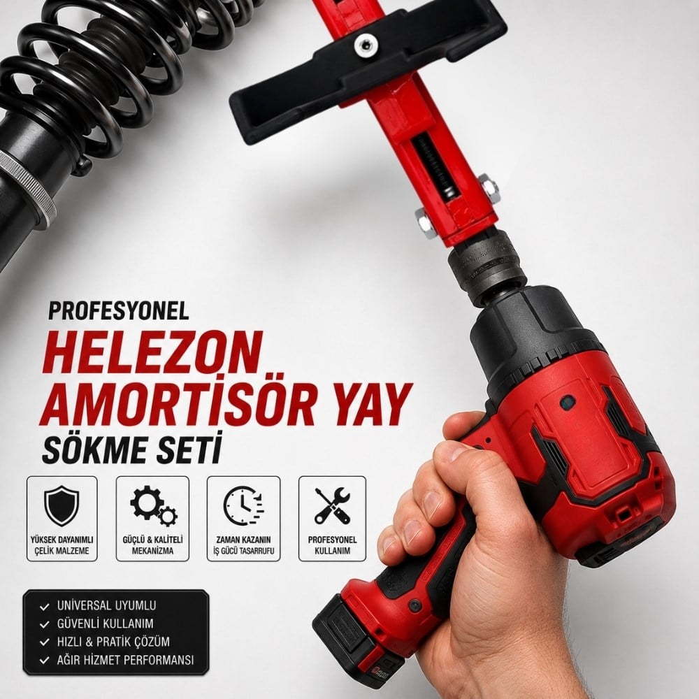 TAKPOWER Helezon Amortisör Yay Sökme Seti Profesyonel 7 Parça