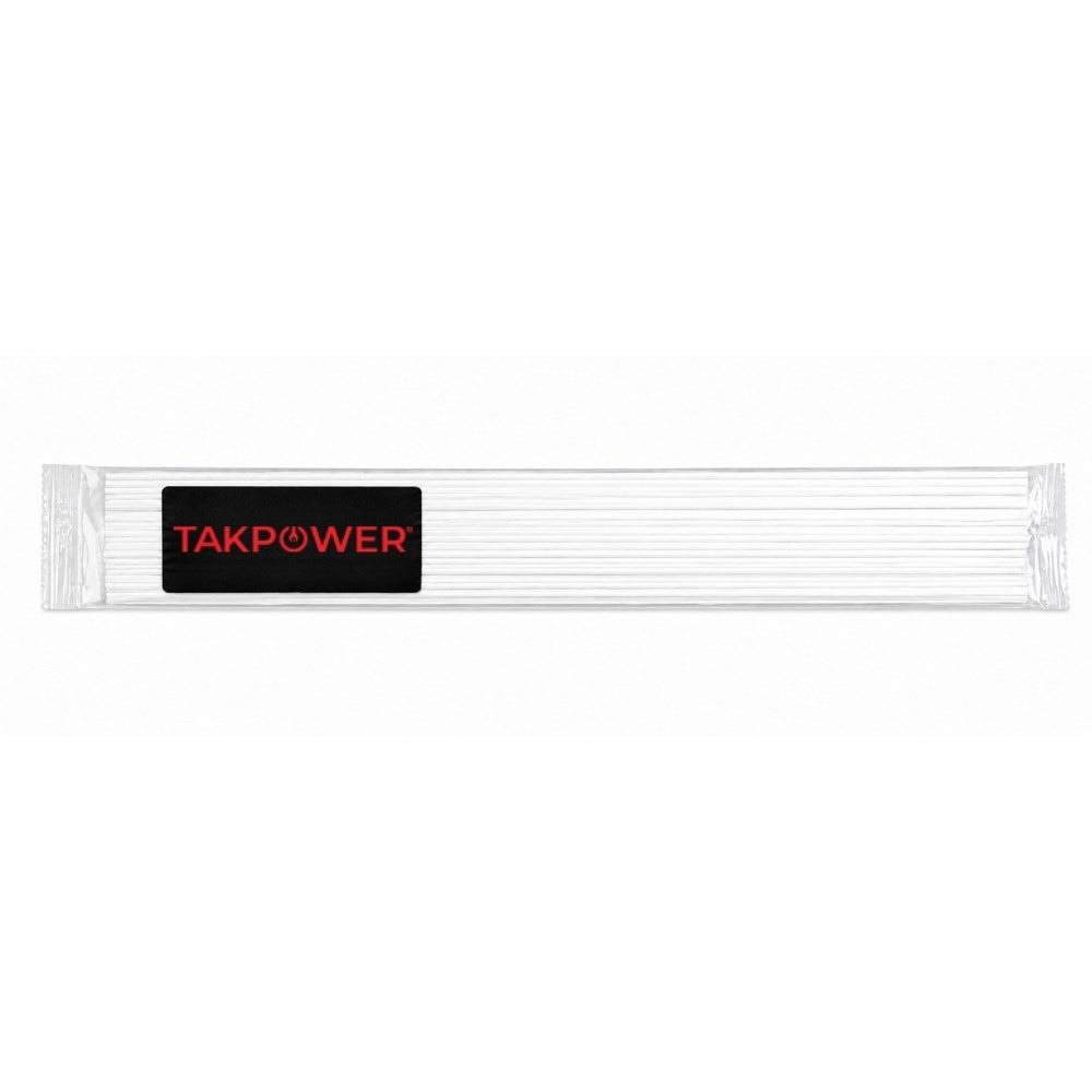 TAKPOWER Plastik Kaynak Elektrodu Beyaz PP 1.0 x 400 mm 20 Adet