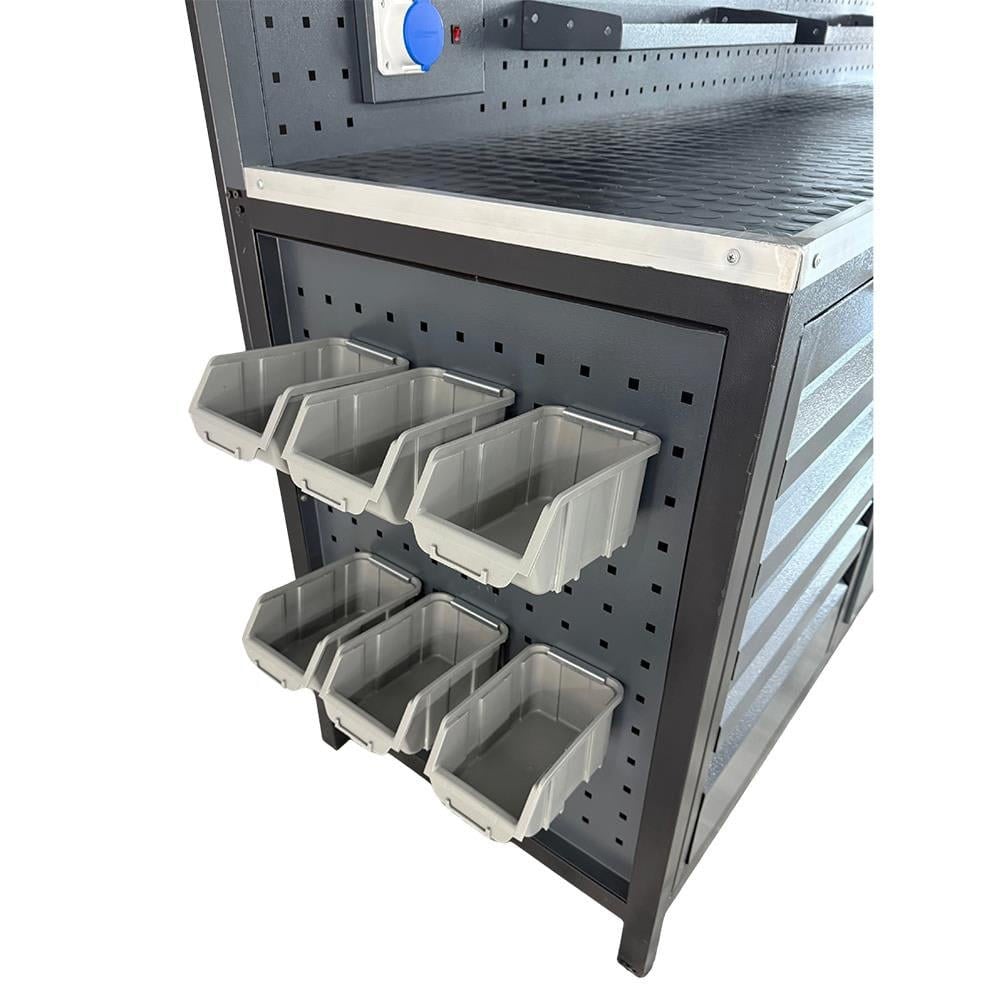 TAKPOWER TTR4431 3 Metre Takım Tezgahı 10 Çekmeceli 10 Dolaplı Ara Bölmeli