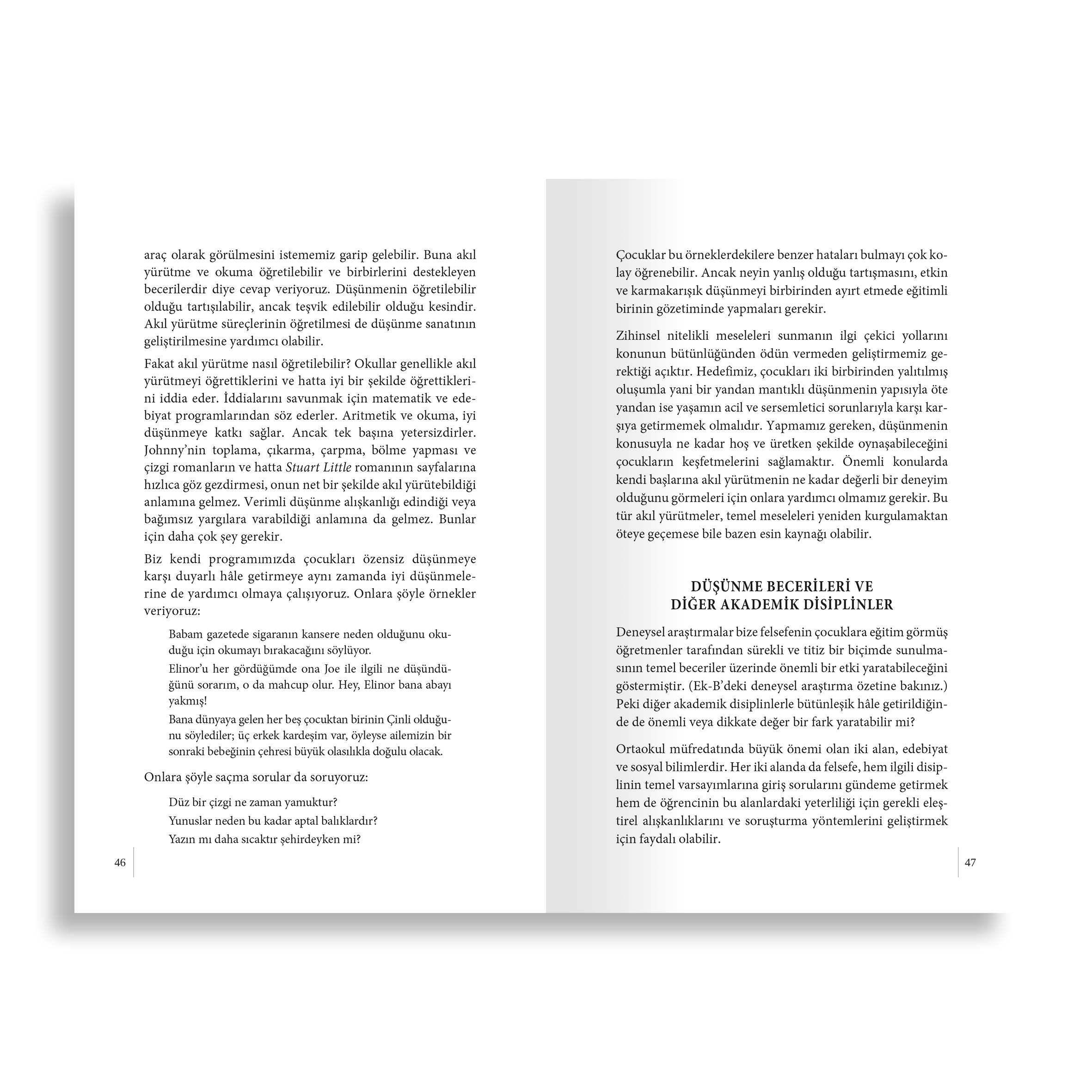 Çocuklar İçin Felsefe (P4C) Seti | Matthew Lipman (2 Kitap)