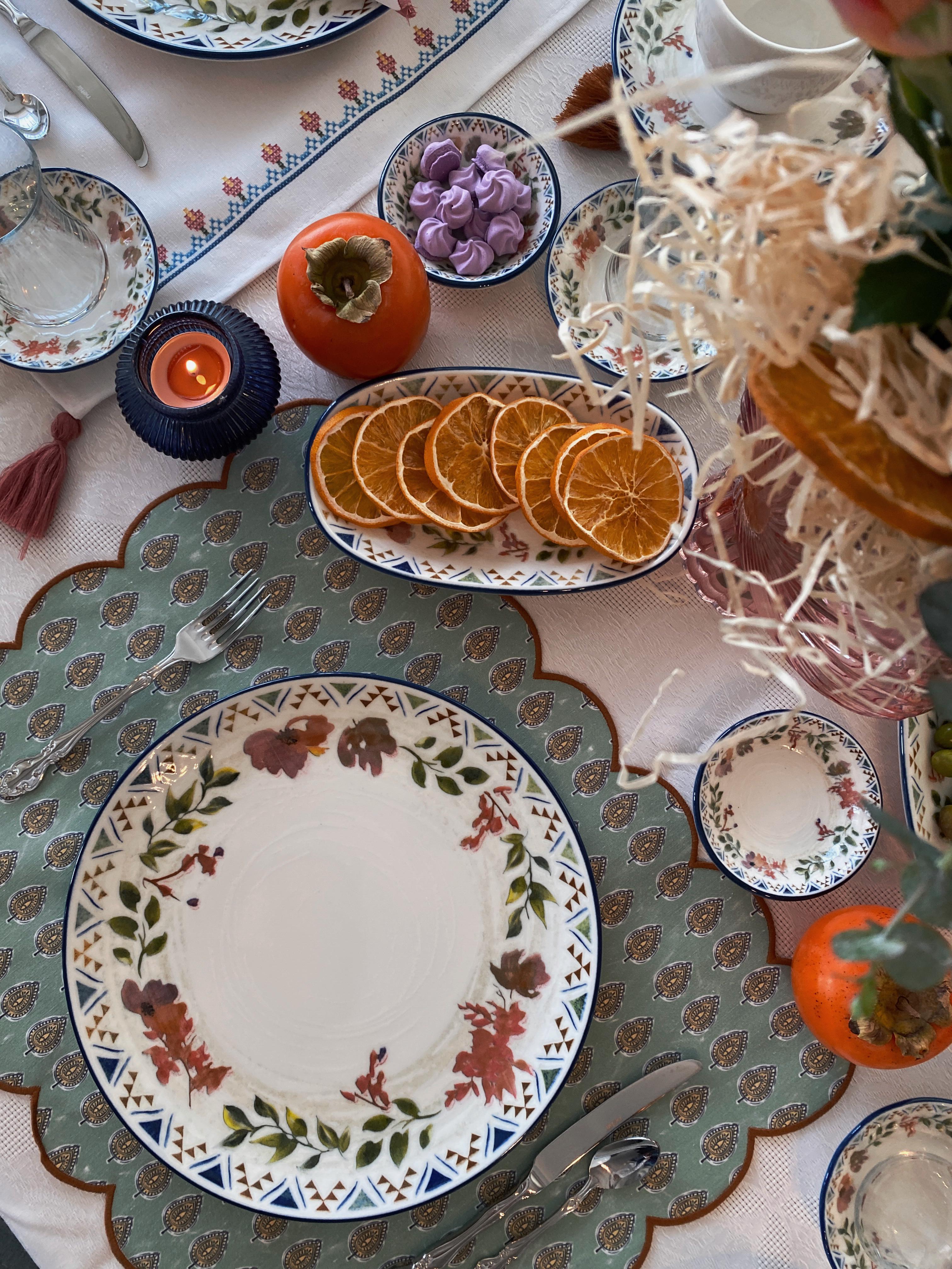 Flora Servis Tabağı