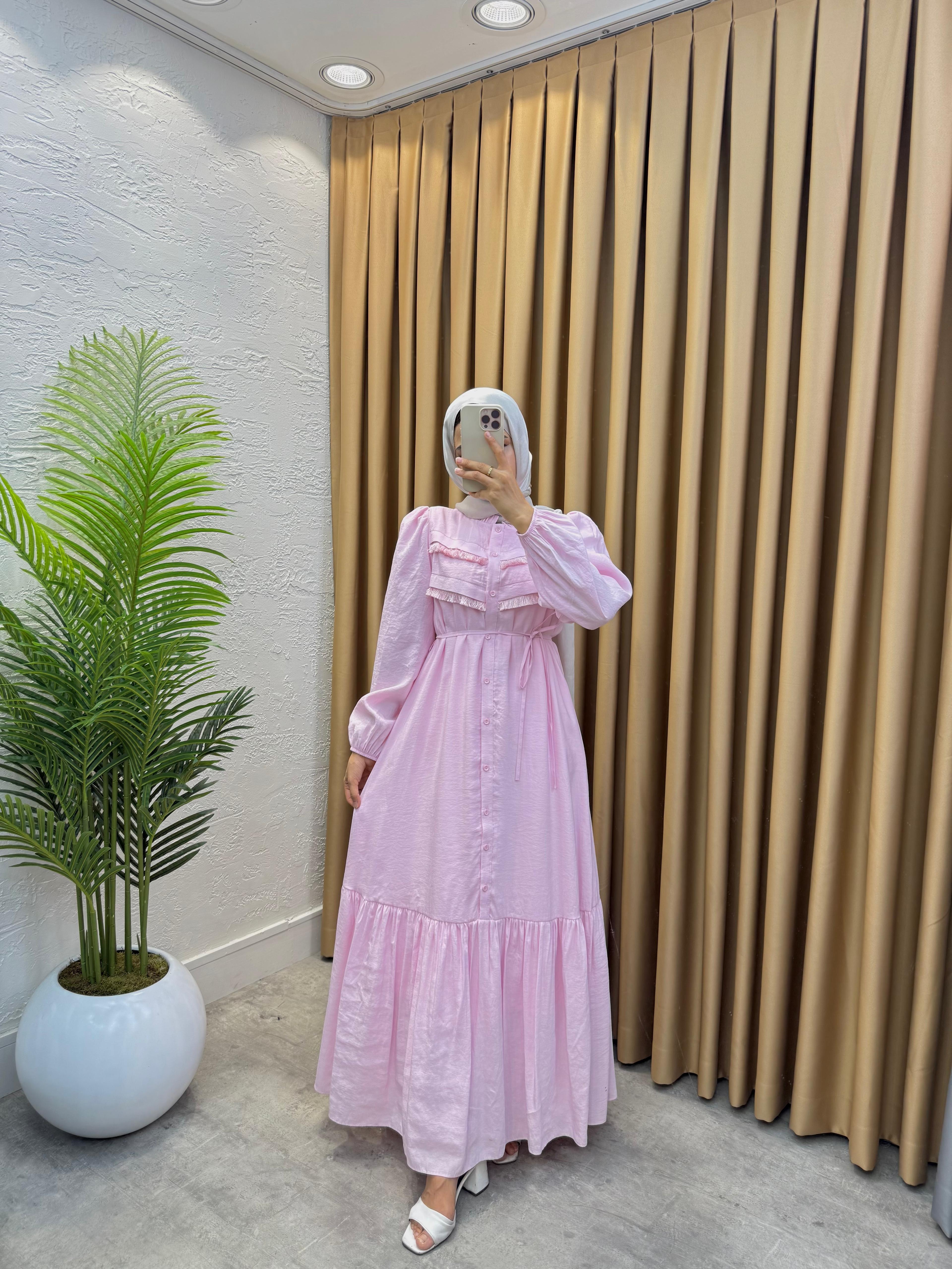 Asel Elbise Pembe