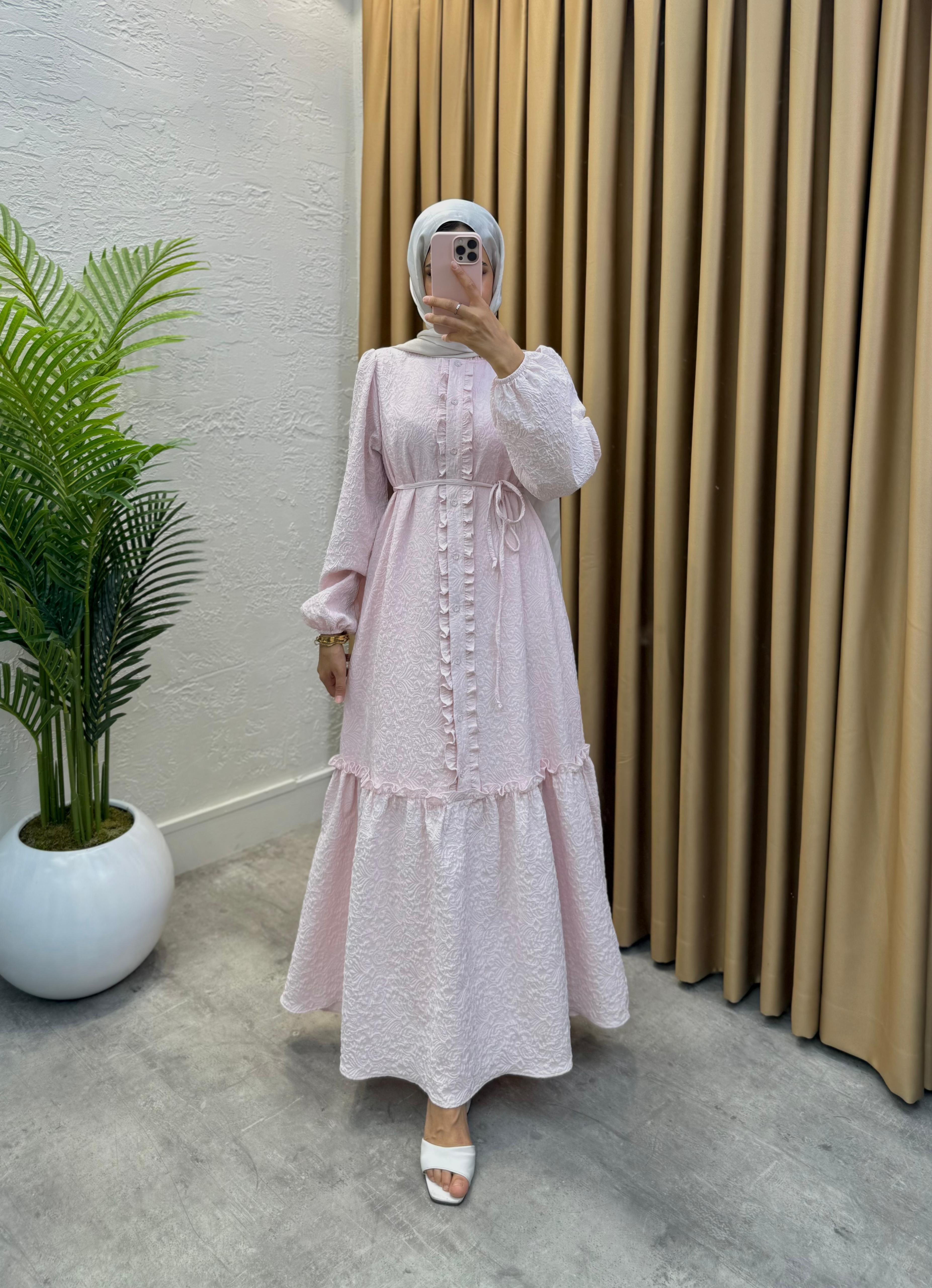 Azra Elbise Pembe