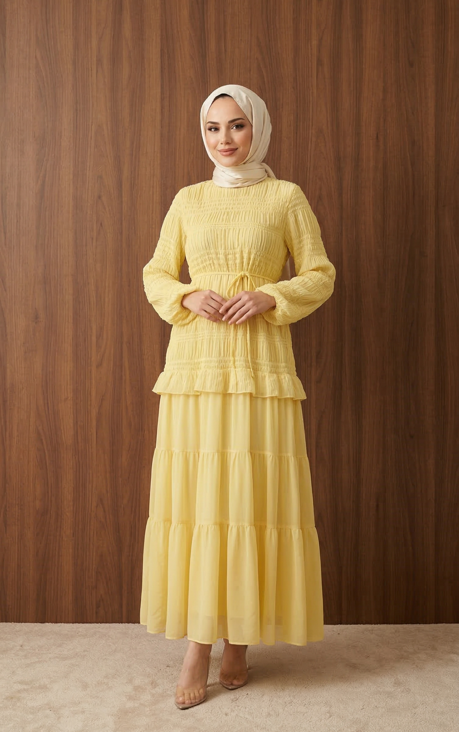 Simay Elbise Sarı