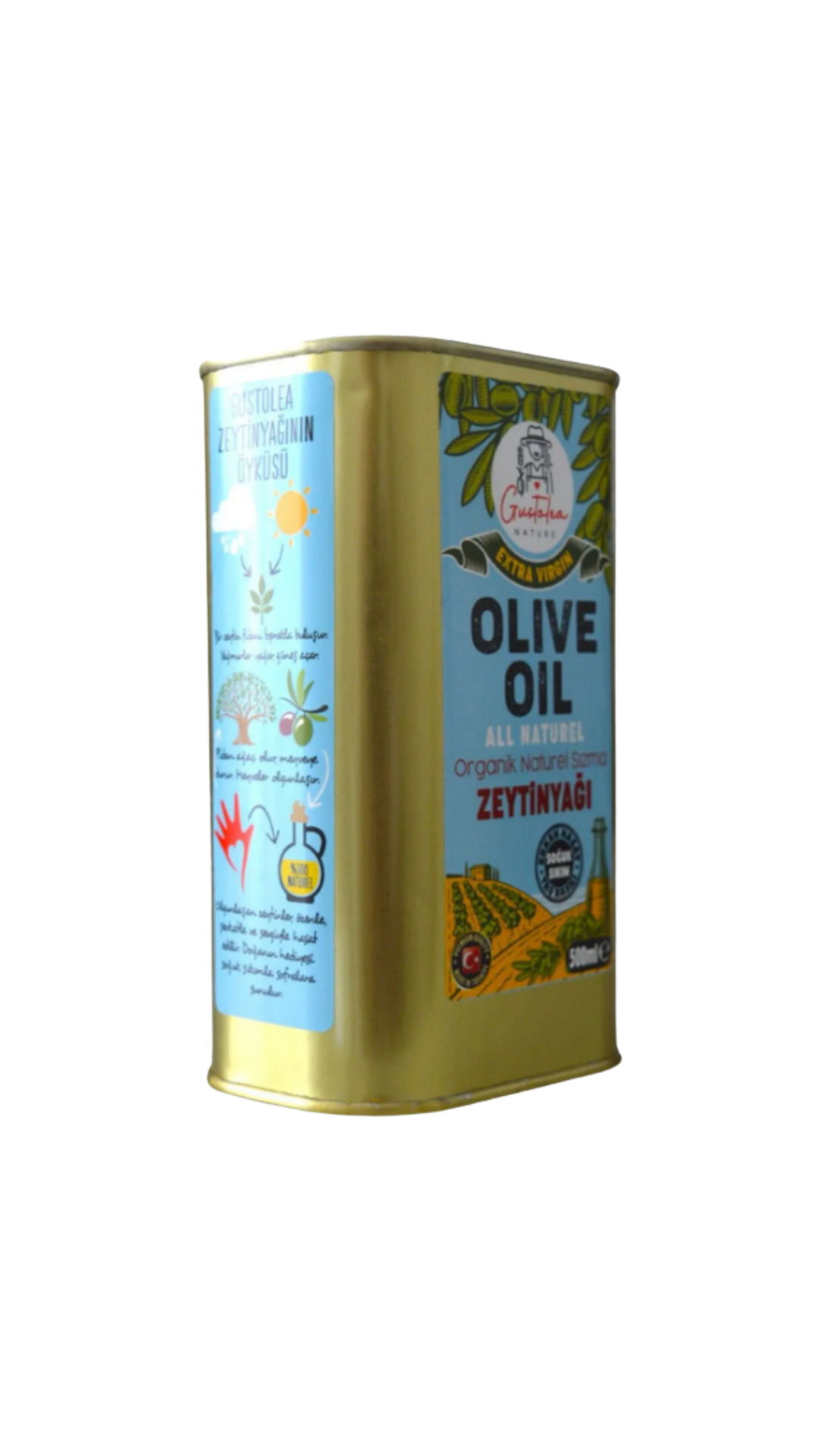 GN Gustolea Nature Organik Bebek Soğuk Sıkım Naturel Sızma Zeytinyağı