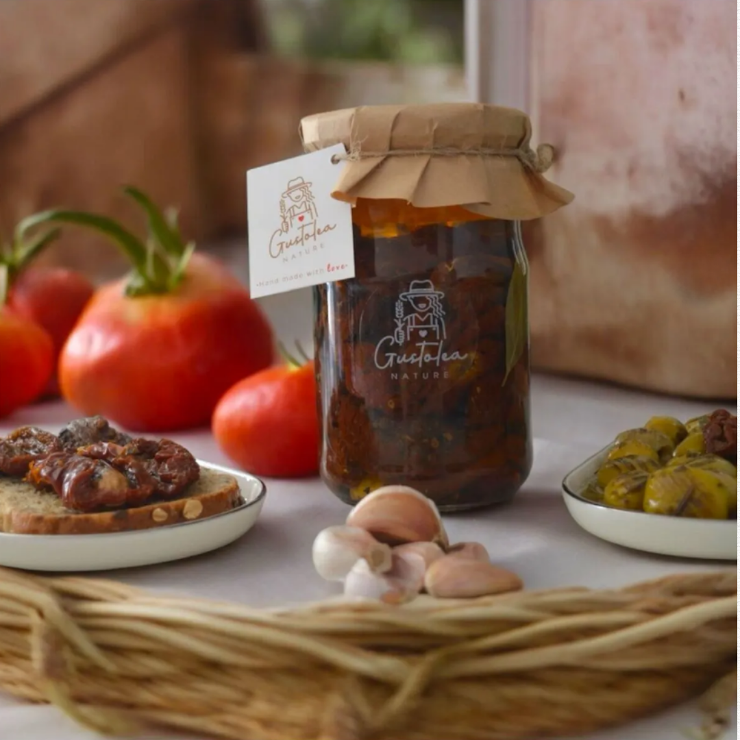 Gustolea Nature Marine Edilmiş Domates Kurusu (Kahvaltılık, Salatalık, Meze) (660cc) 