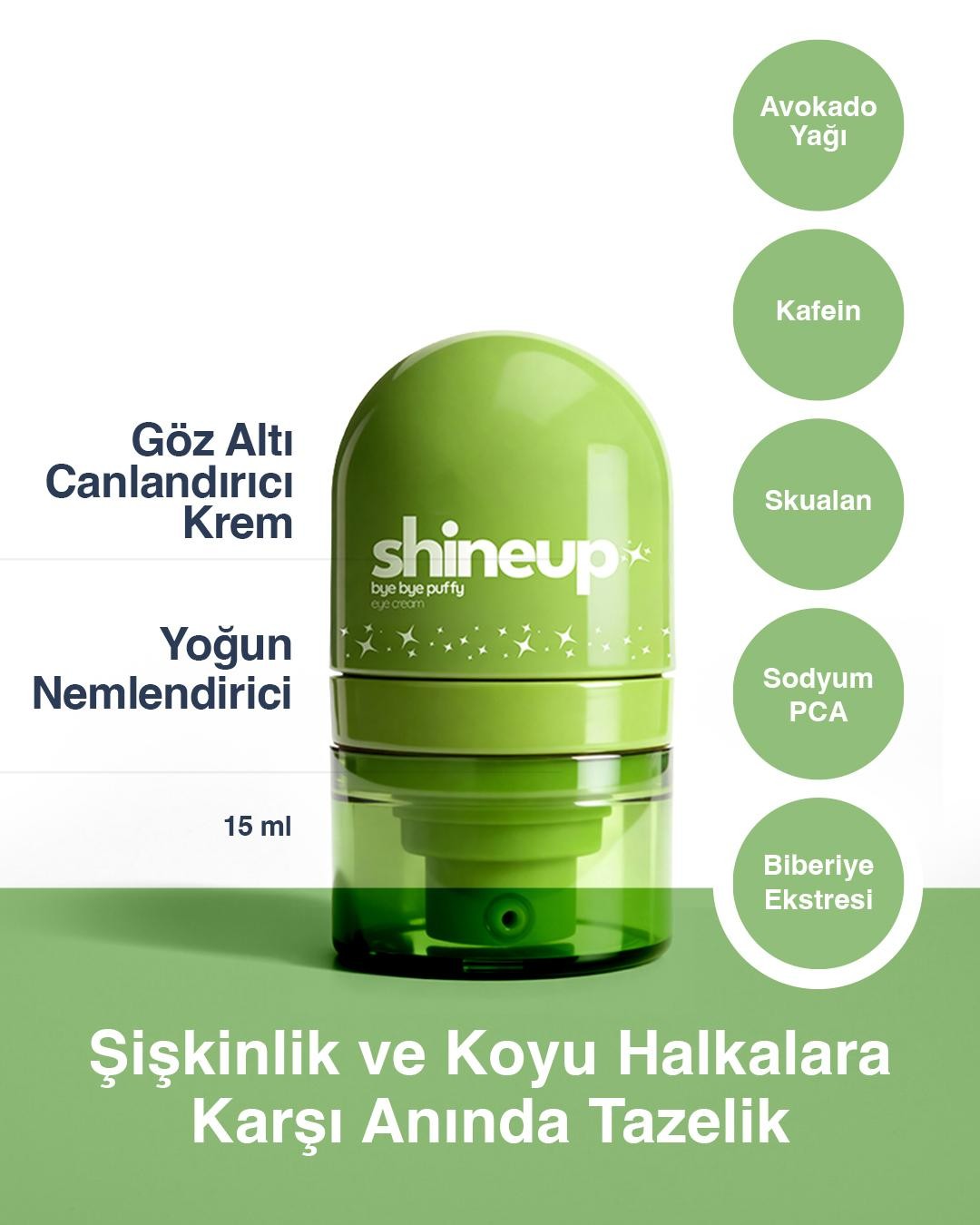 3 Adımda Işıltı Seti Bye Bye Puffy, Silky Shine, Citrus Spark