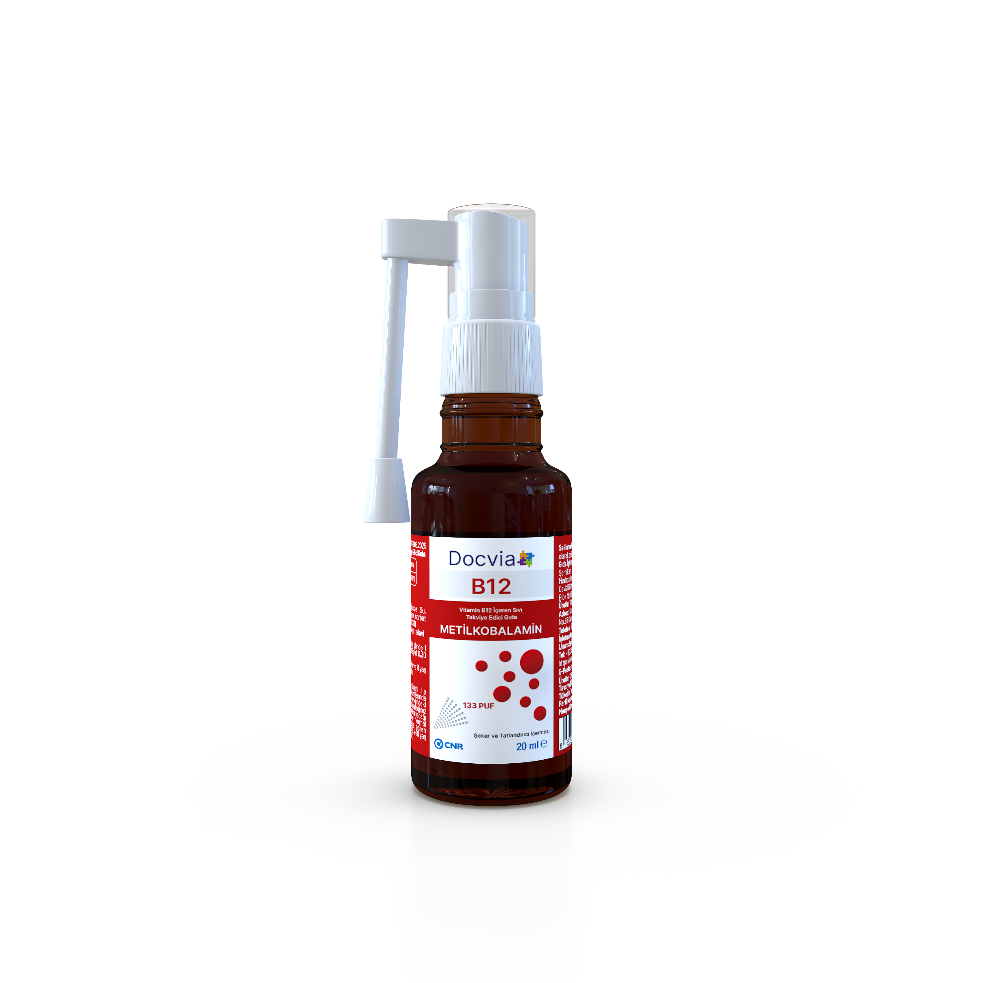 DOCVİA B12 Vitamin B12 İçeren Sıvı Takviye Edici Gıda