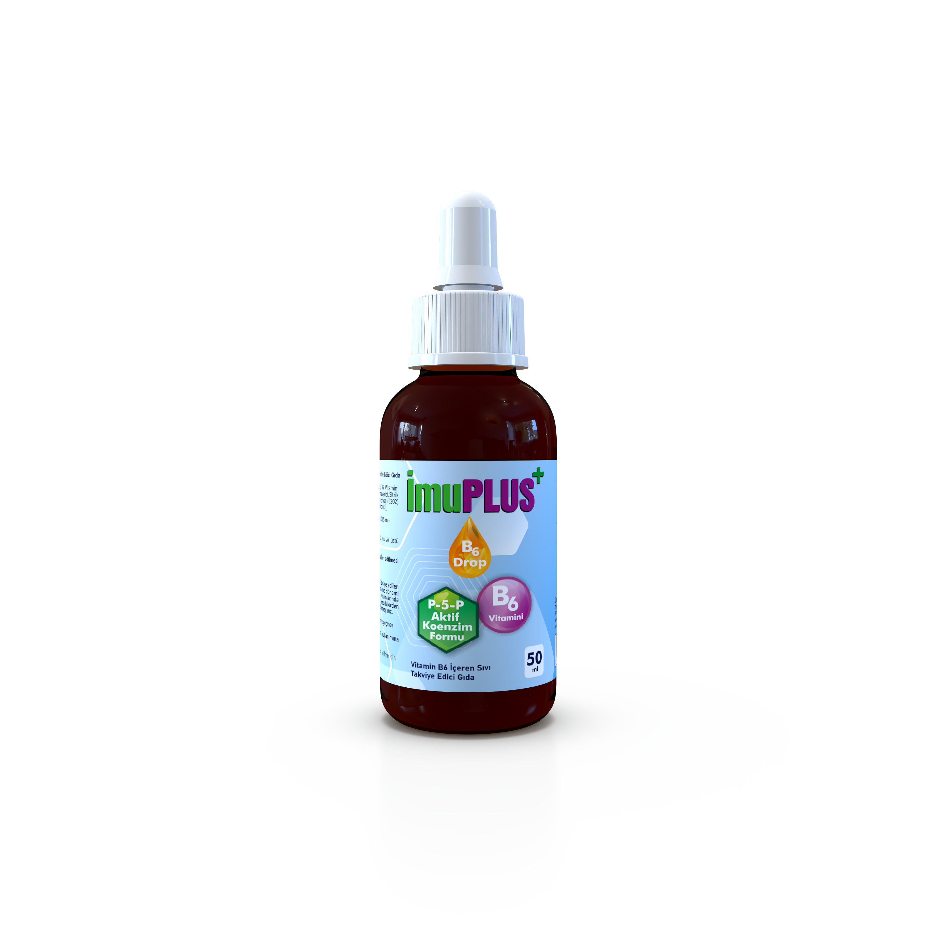 İmuplus B6 Drop Vitamin B6  İçeren Sıvı Takviye Edici Gıda 50 Ml Damla
