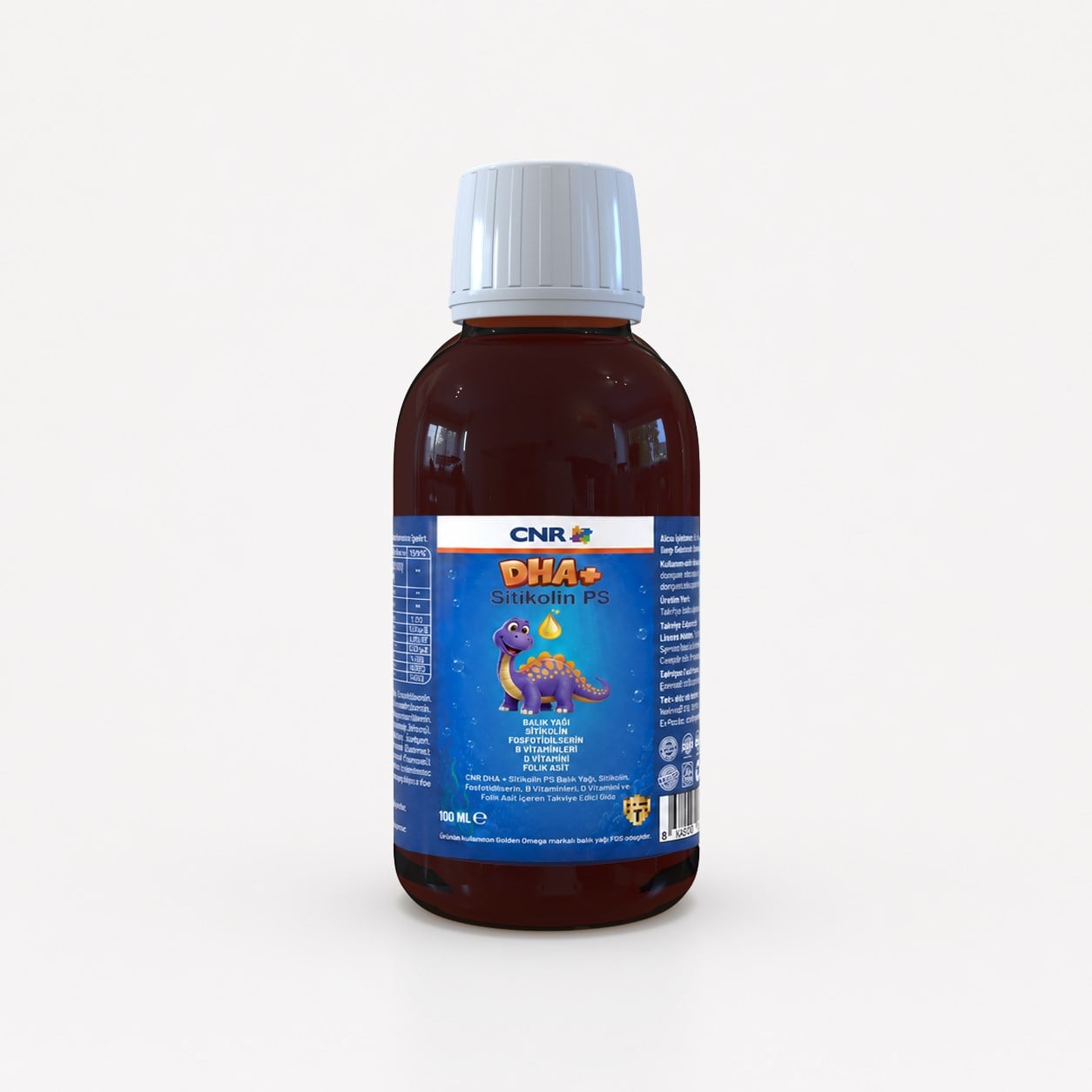 Smart Up DHA+ Omega 3, Sitikolin, Fosfotidilserin ve Vitamin B12 İçeren Sıvı Takviye Edici Gıda 100 Ml Şurup