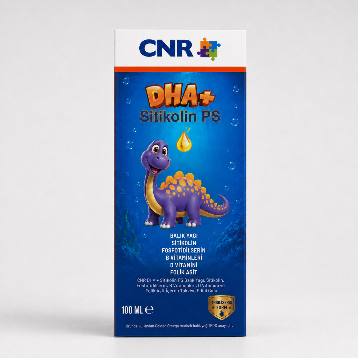 Smart Up DHA+ Omega 3, Sitikolin, Fosfotidilserin ve Vitamin B12 İçeren Sıvı Takviye Edici Gıda 100 Ml Şurup
