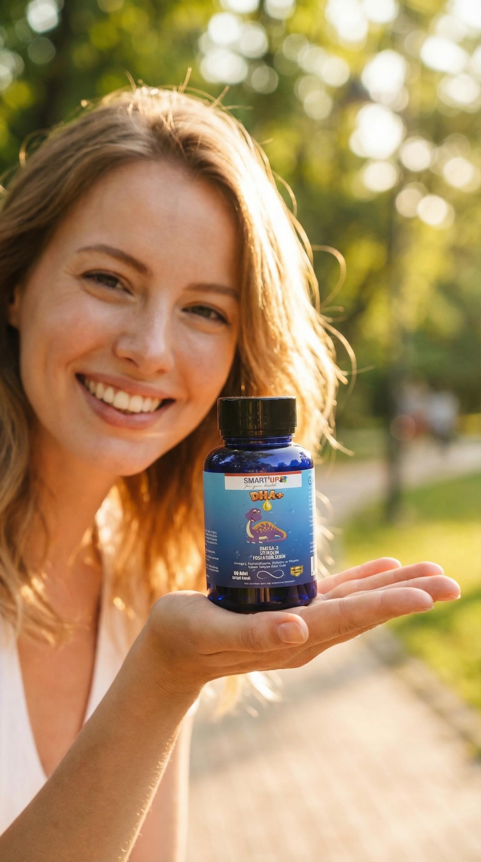 Smart UP DHA+ Omega3, Fosfotidilserin, Sitikolin ve Vitamin İçeren Takviye Edici Gıda 60 Softjel Kapsül