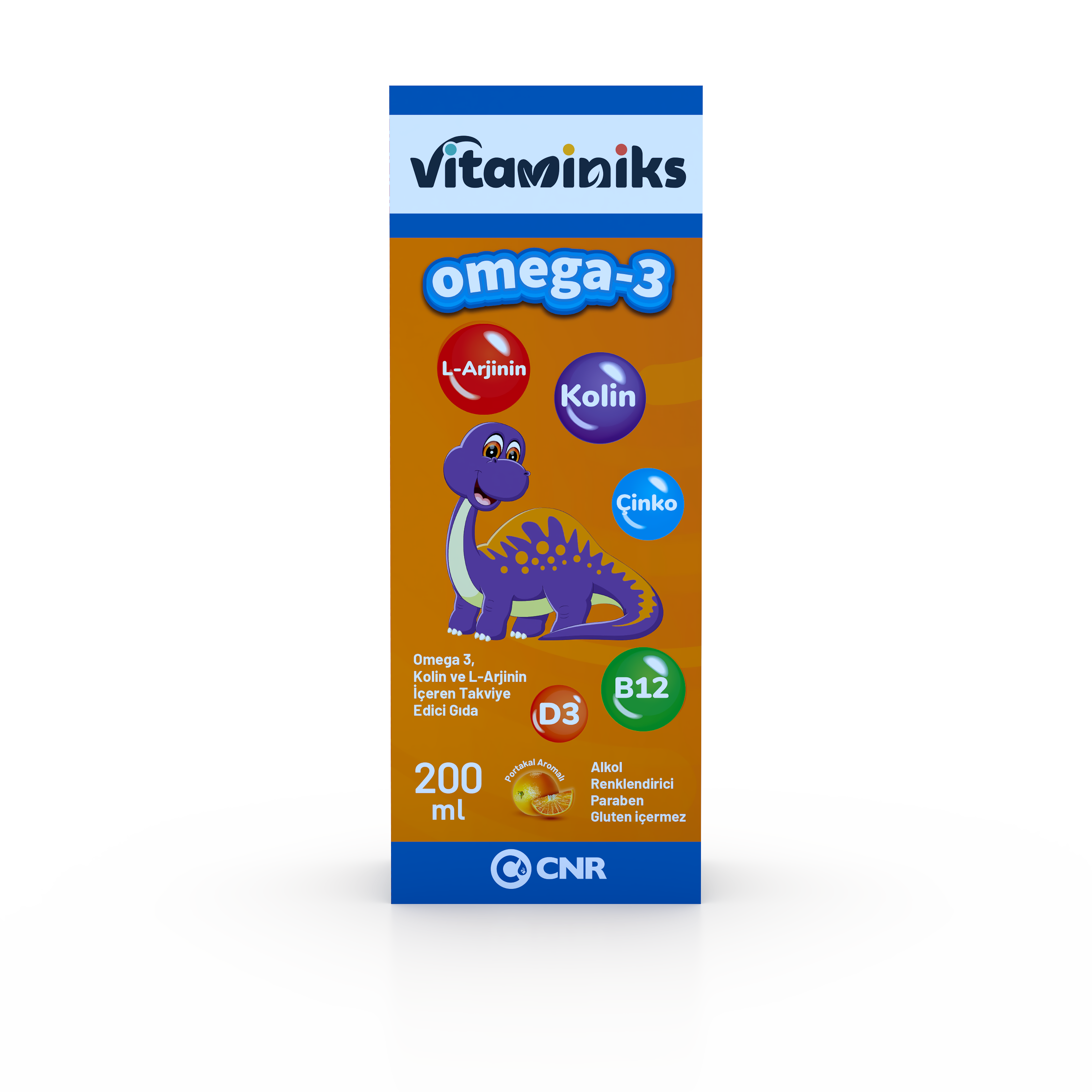 Vitaminiks Omega 3, Kolin ve L-Arjinin İçeren Takviye Edici Gıda