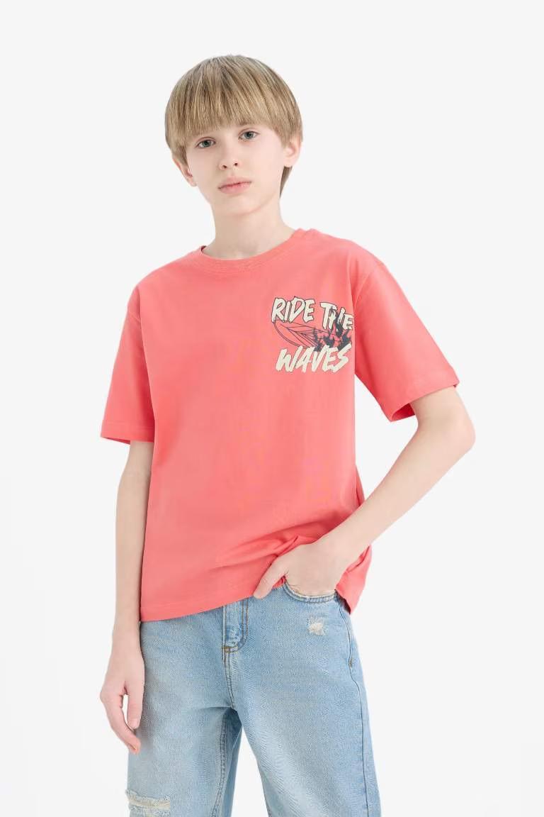 Defacto Erkek Çocuk Kısa Kol T-shirt E0185A8/RD188
