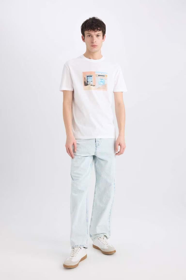 Defacto Erkek  T-shirt E0584AX/WT34