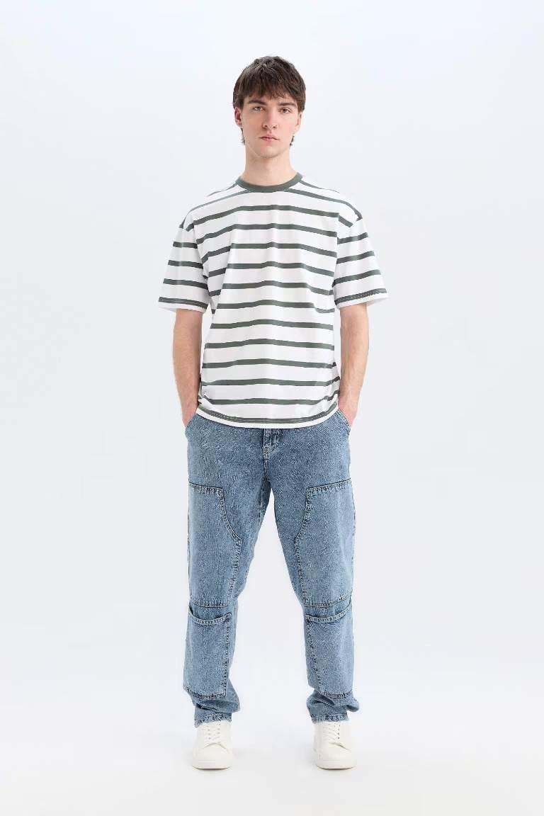 Defacto Erkek  T-shirt E1160AX/GN1019