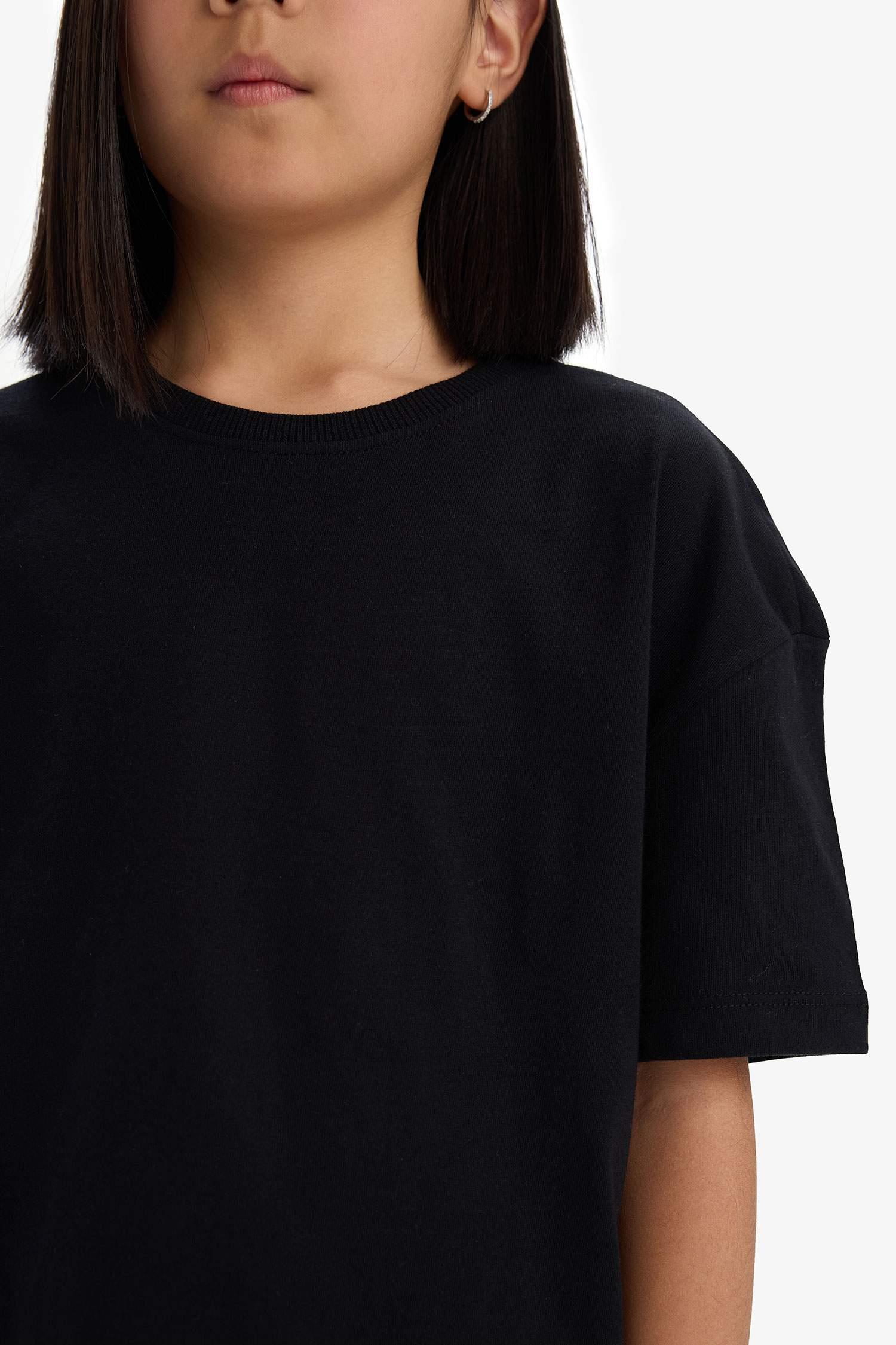 Defacto Kız Çocuk Kısa Kol T-shirt D9099A8/BK81