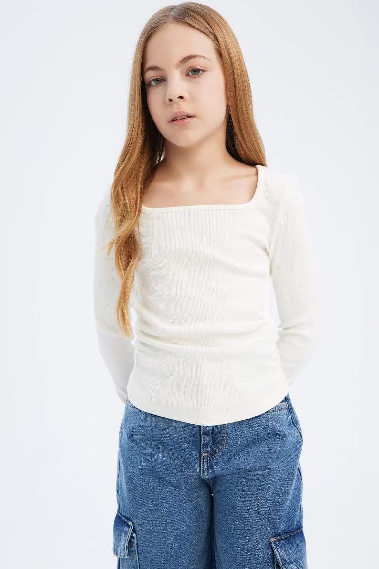 Defacto Kız Çocuk  Sweat D9236A8/WT32