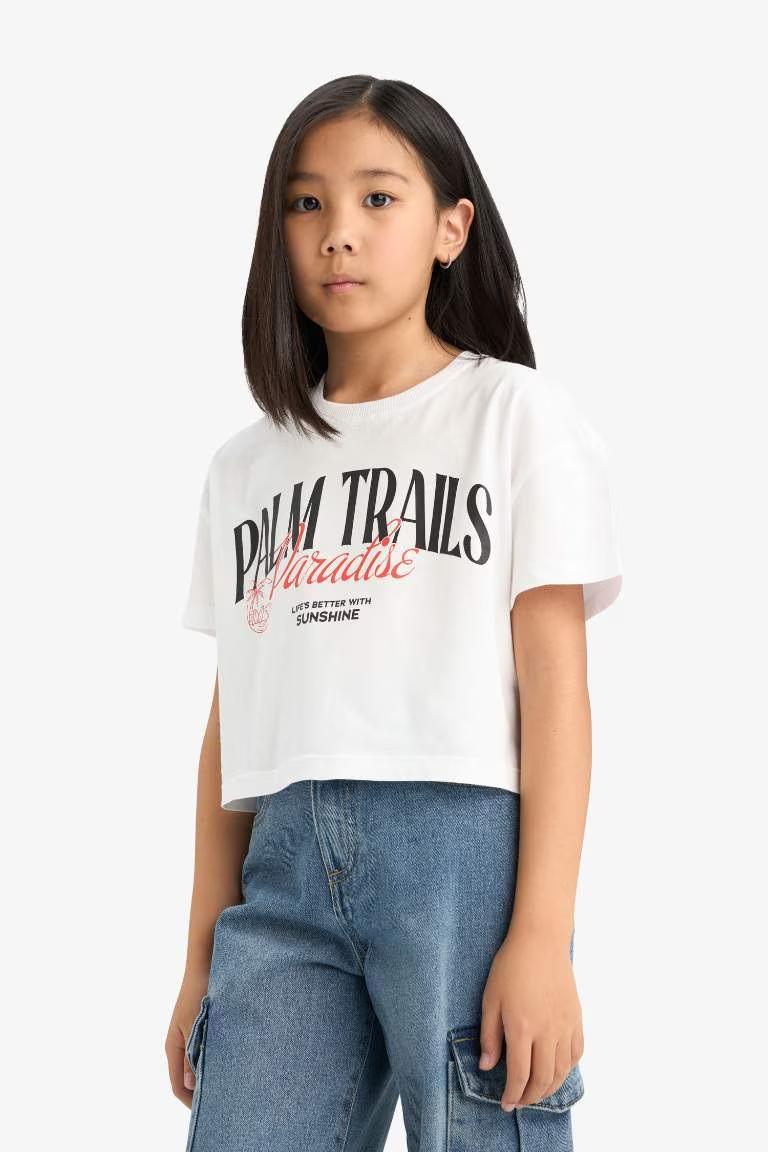 Defacto Kız Çocuk T-shirt E0352A8/WT34
