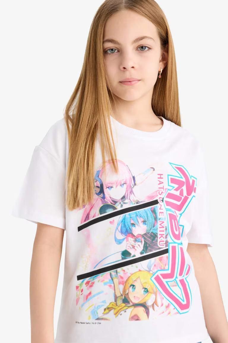 Defacto Kız Çocuk T-shirt E6516A8/WT34
