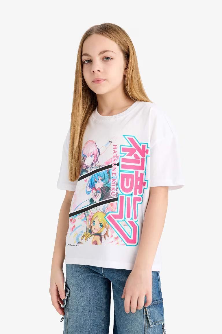 Defacto Kız Çocuk T-shirt E6516A8/WT34