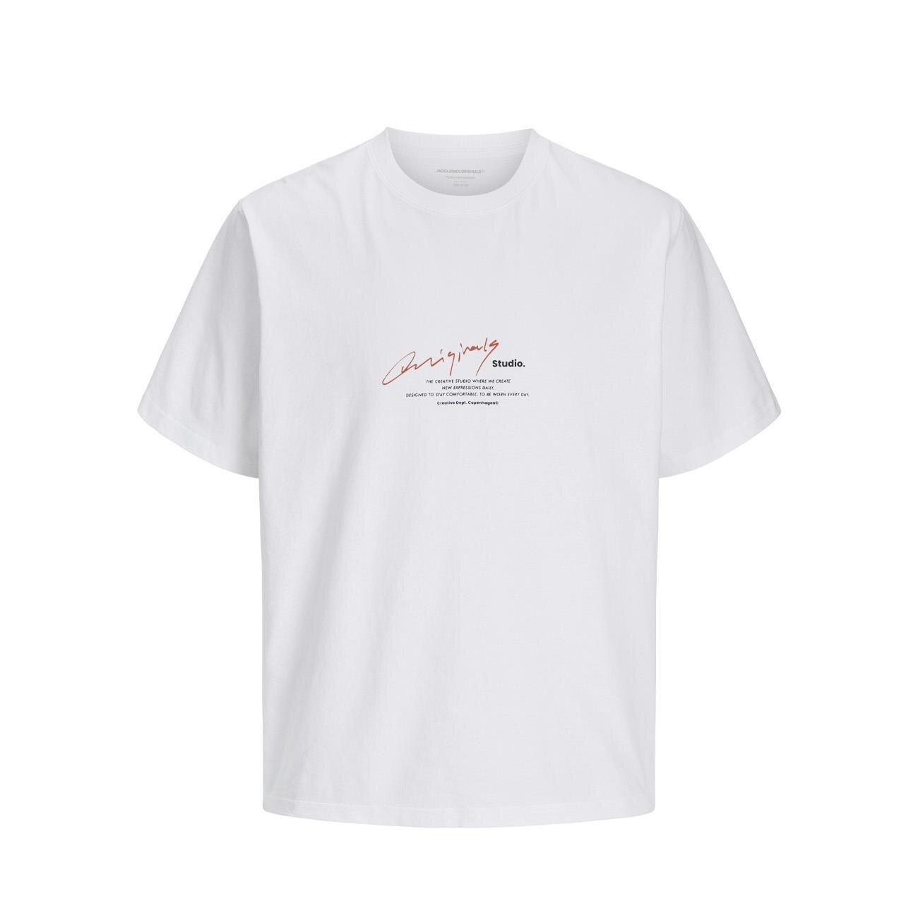 Jack & Jones Jormanchester Scrıpt Tee Ss Crew Neck Erkek T-shirt 12273373