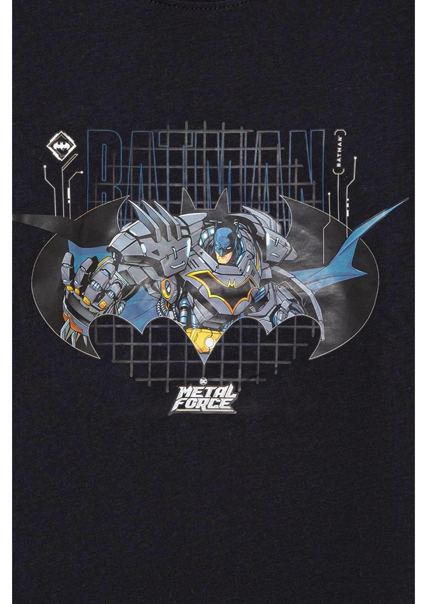Mavi Batman Baskılı Uzun Kol Erkek Çocuk T-Shirt M6610294-900