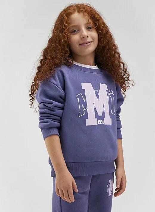 Mavi Smıle More Baskılı Kız Çocuk Sweat M7S10090-71445