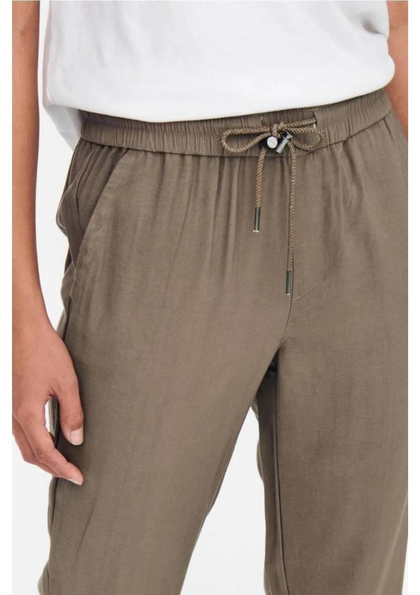 Only Onlkelda-Emery Mw Pull-Up Pants Pnt Noos Kadın Kanvas Pantolon 15203946
