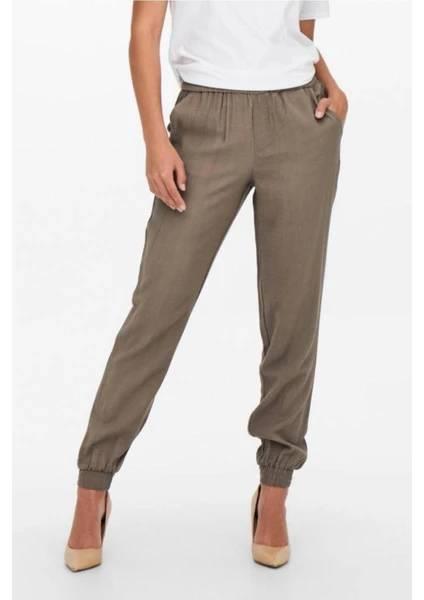 Only Onlkelda-Emery Mw Pull-Up Pants Pnt Noos Kadın Kanvas Pantolon 15203946