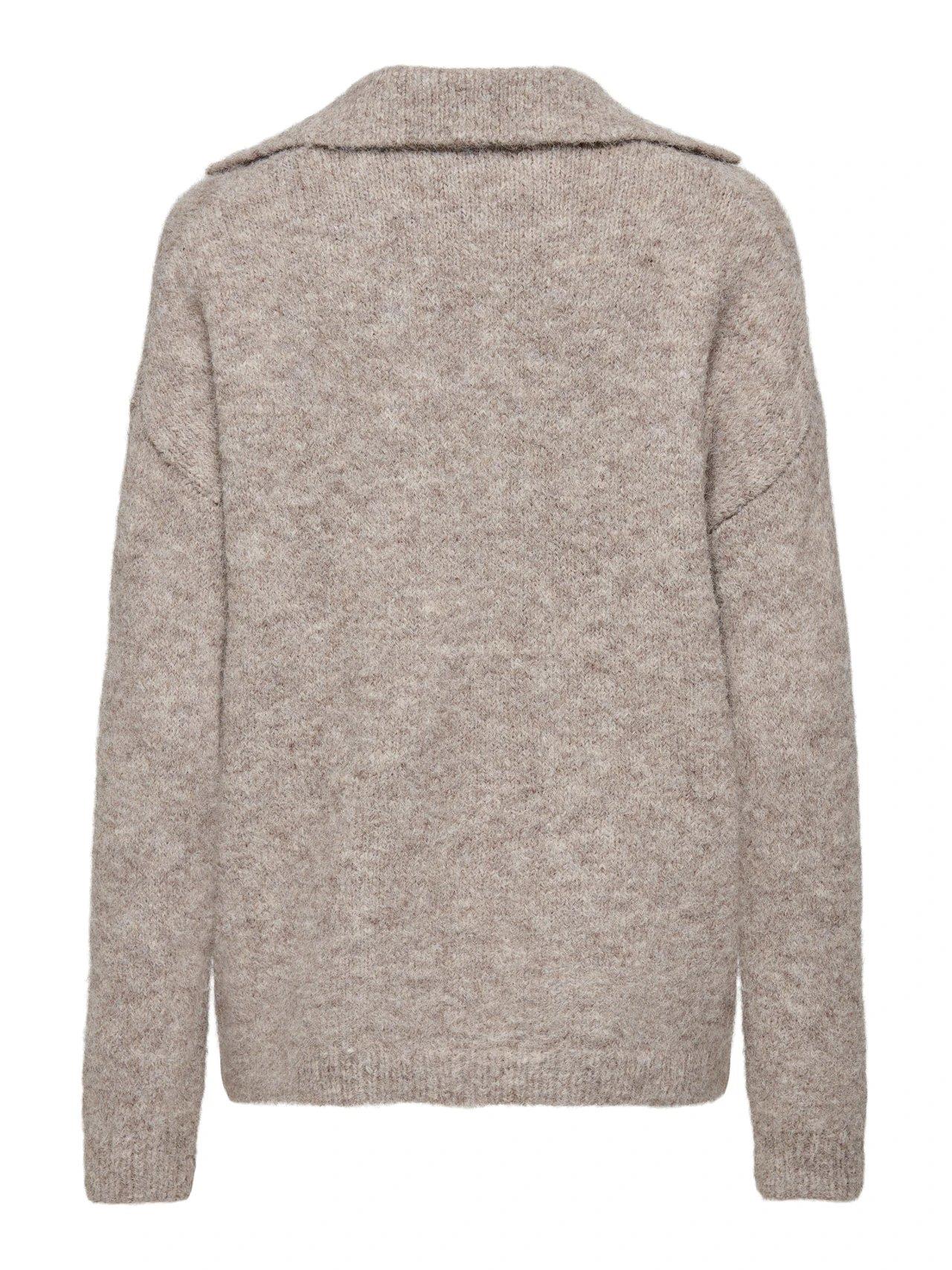 Only Onlmaggıe Lıfe Ls Splıt Neck Cc Knt Kazak 15324310