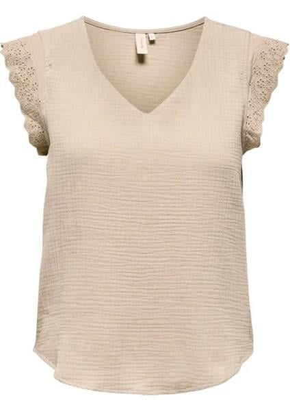 Only Onlthyra Sl Mıx Top Noos Wvn Kadın T-shirt 15292918