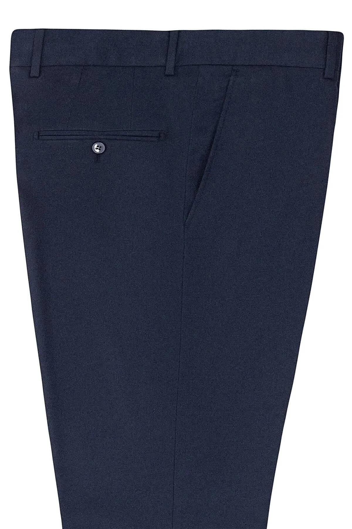 Süvari PN1014400388 Erkek Regular Kalıp  Polyviskon  Düz Pantolon