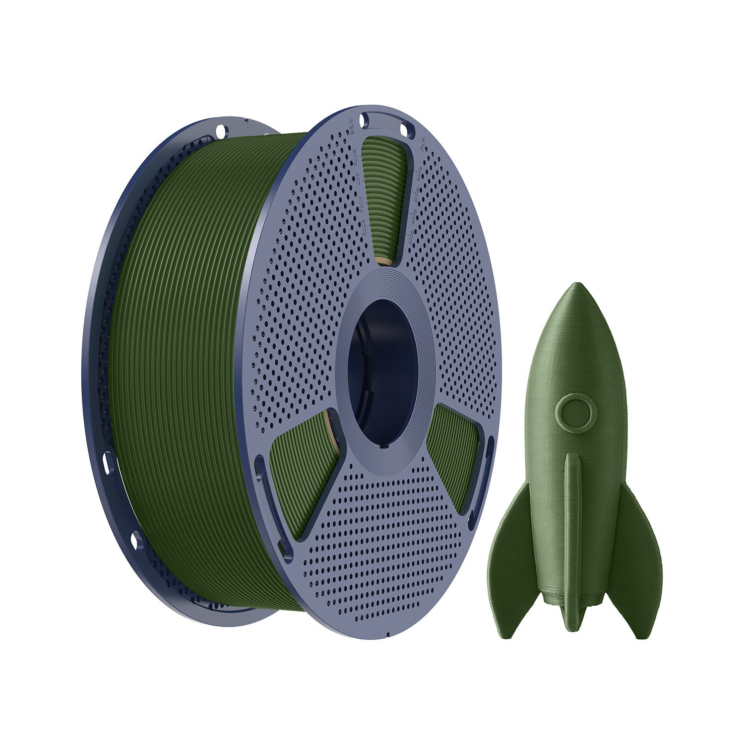 High Speed PLA Filament Olive Green