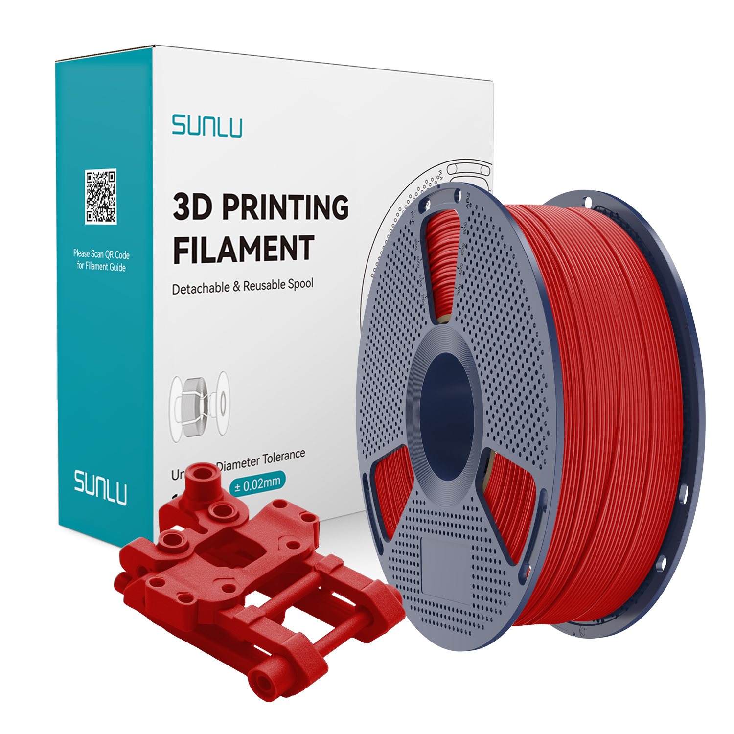 SUNLU ABS Filament Red