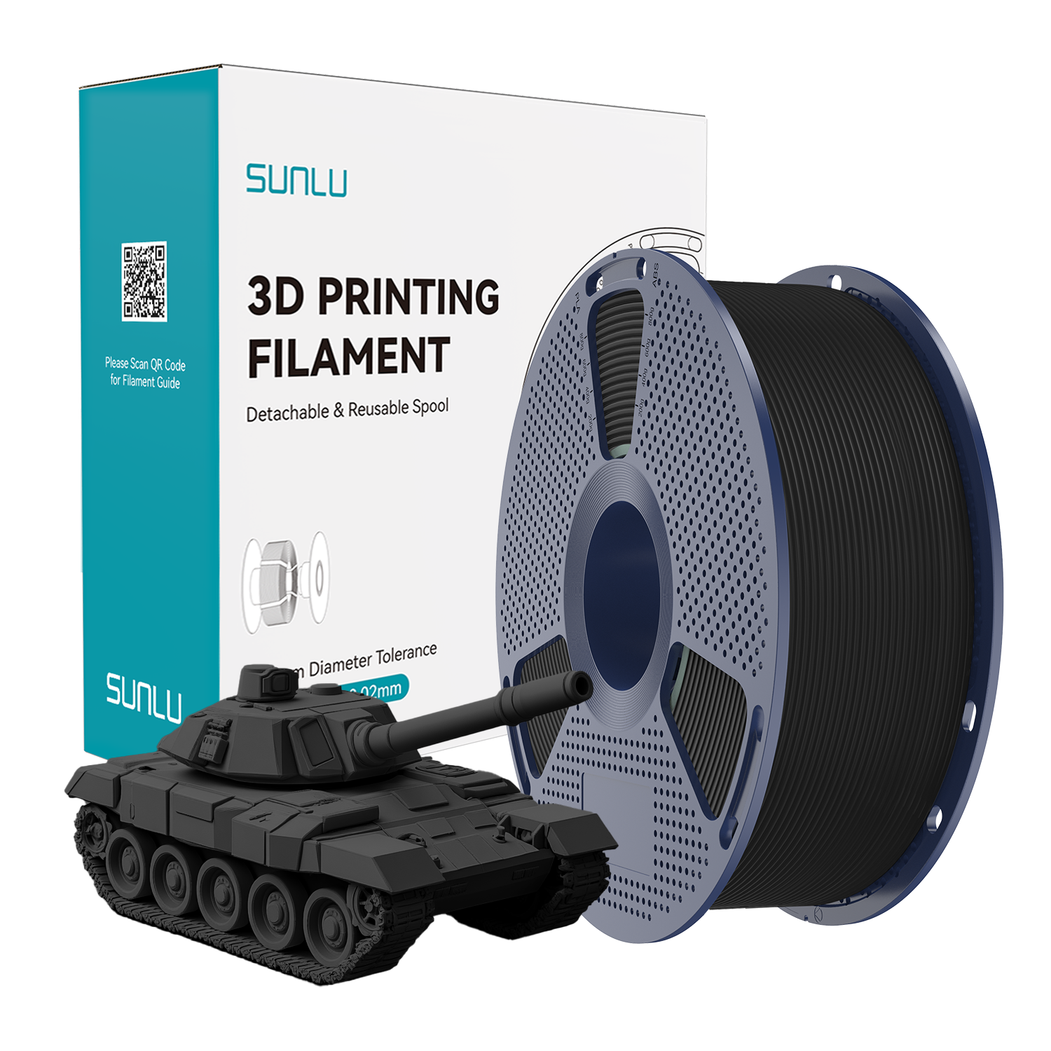 SUNLU High Speed PLA+ Filament Black