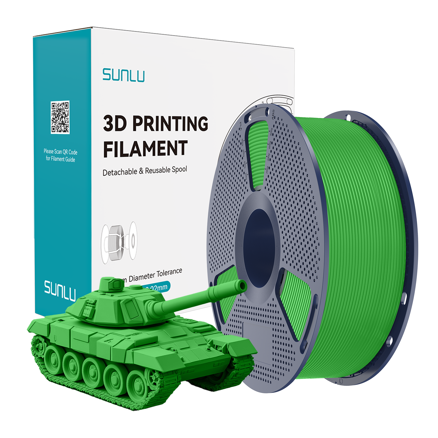 SUNLU High Speed PLA+ Filament Green