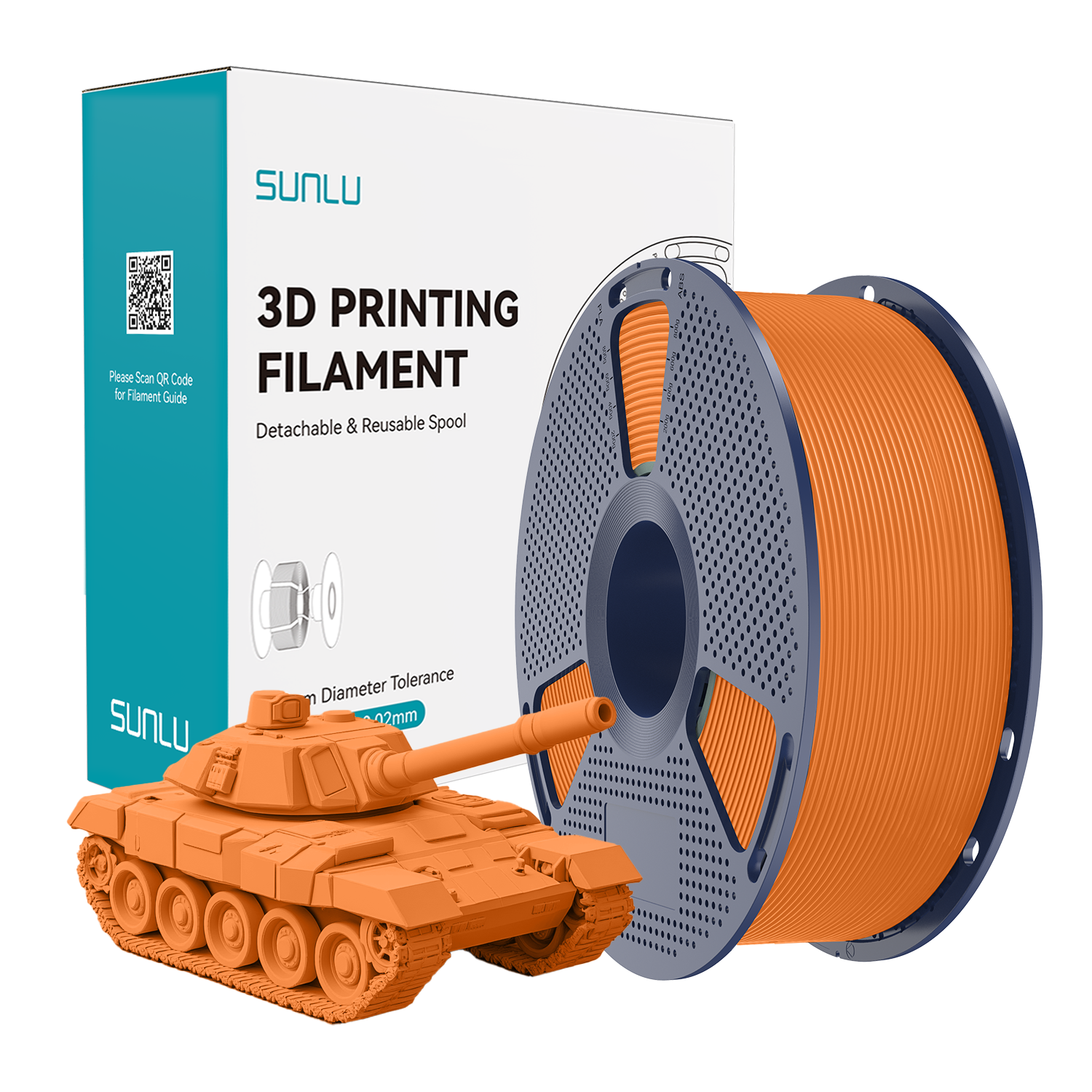 SUNLU High Speed PLA+ Filament Orange