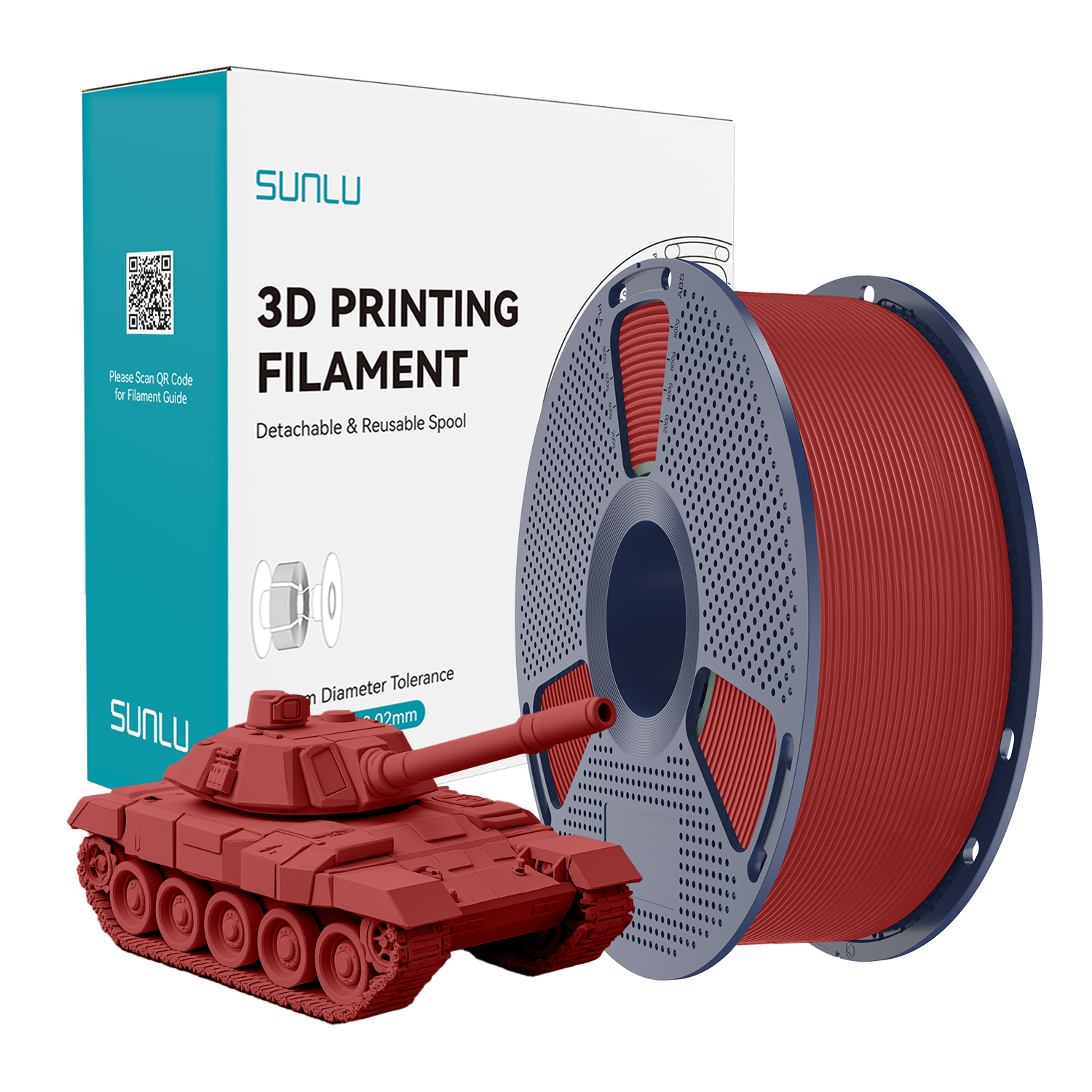 SUNLU High Speed PLA+ Filament Red