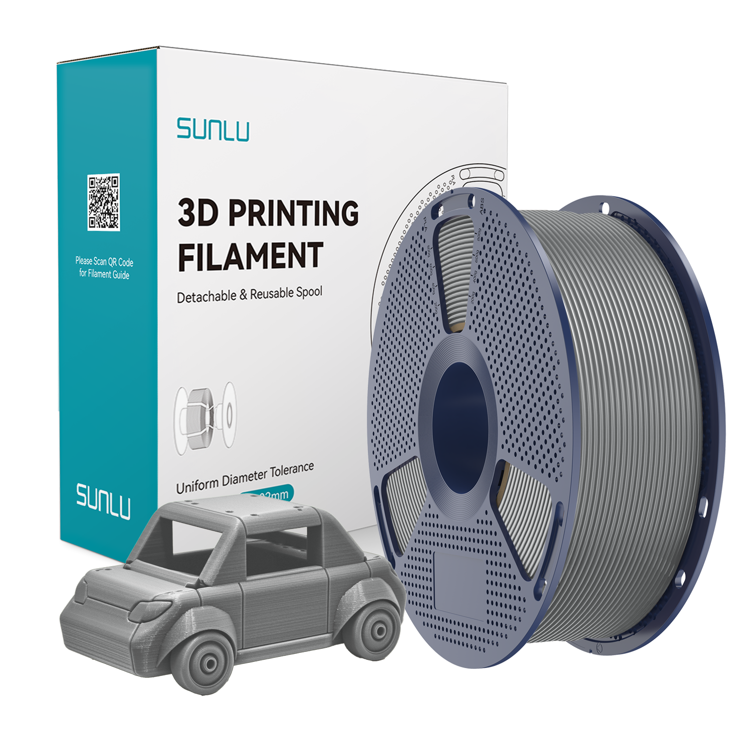 SUNLU PETG Filament Grey