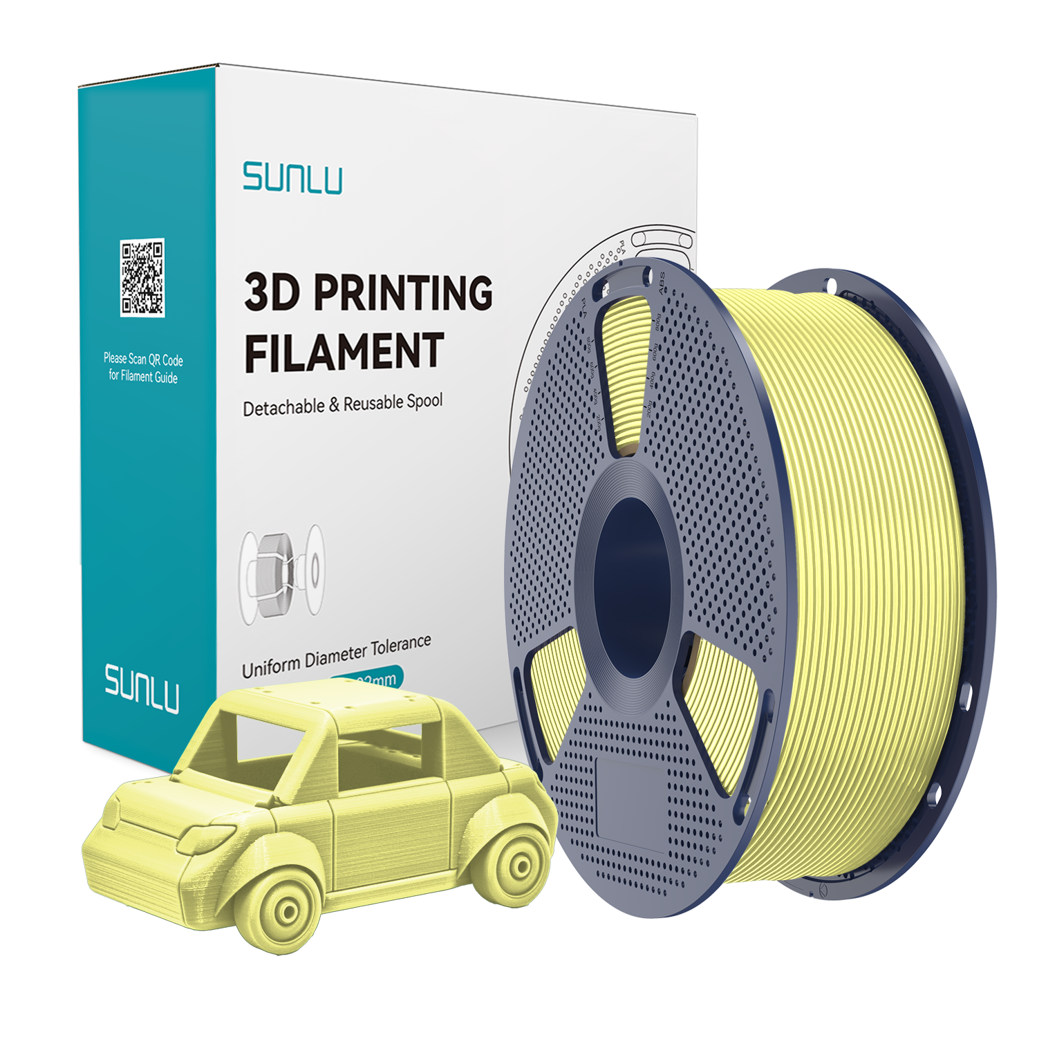 SUNLU PETG Filament Lemon Yellow
