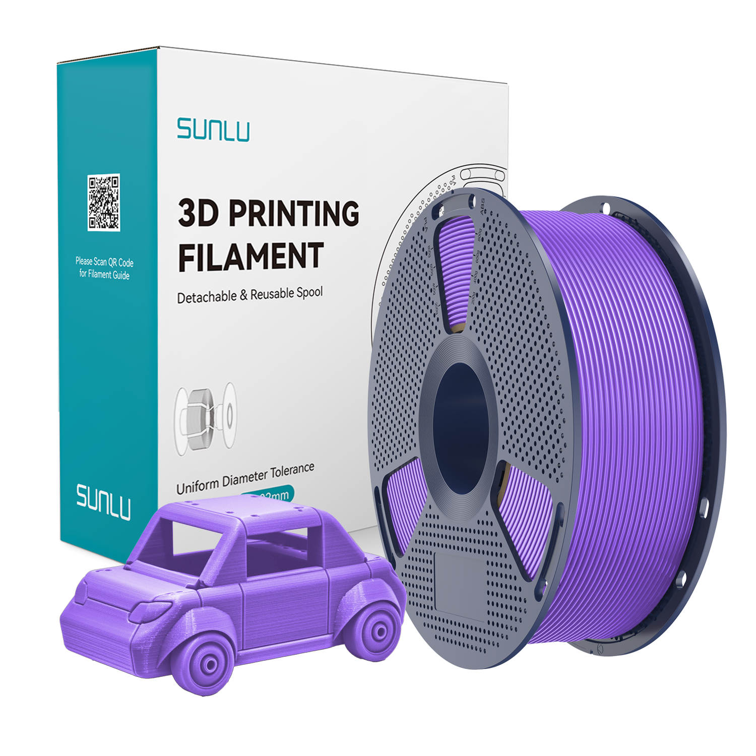 SUNLU PETG Filament Purple