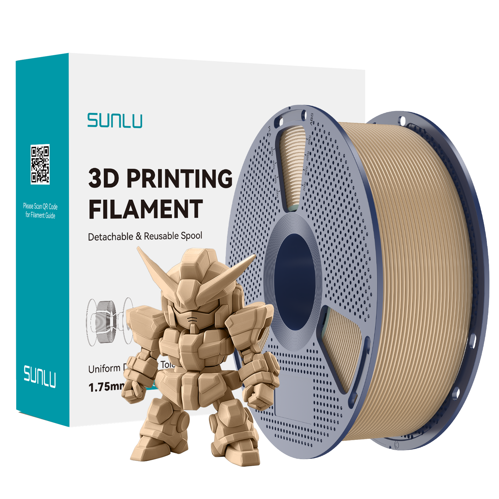 SUNLU PLA+ 2.0 Filament Oak